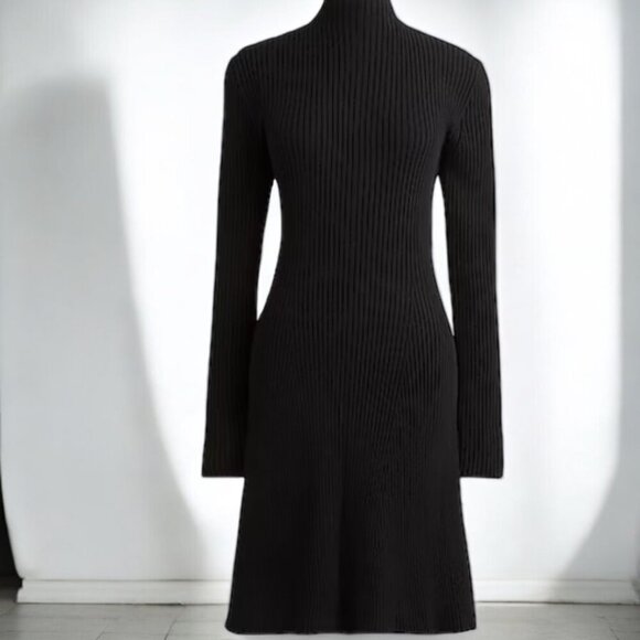 J  Crew Ribbed mini sweater-dress Size Large - Picture 1 of 13